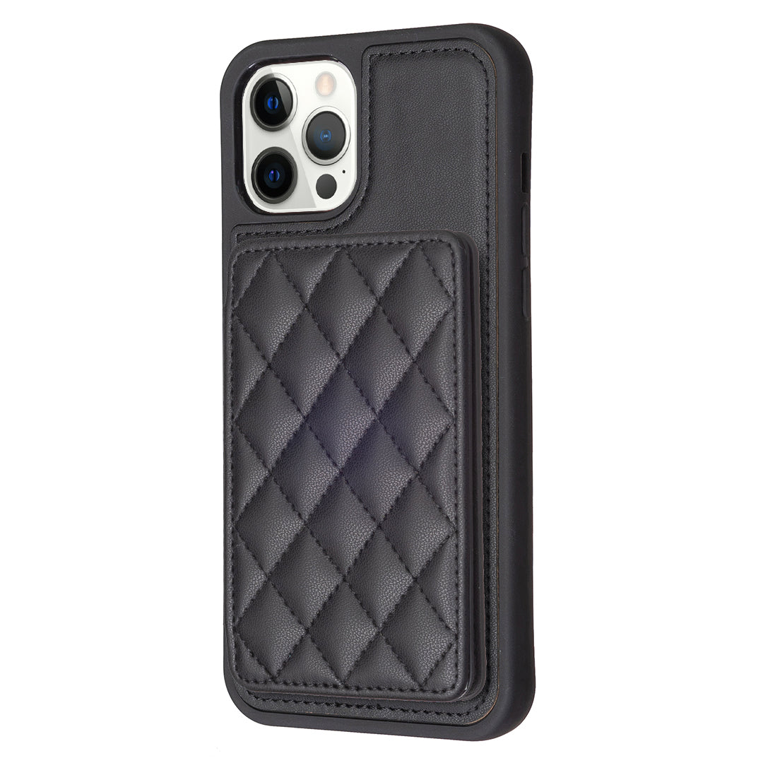 BF25 For iPhone 12 Pro Max 6.7 inch Card Slots Kickstand Phone Anti-scratch Case Leather Coated TPU Cover BF25 For iPhone 12 Pro Max 6.7 inch Card Slots Kickstand Phone Anti-scratch Case Leather Coated TPU Cover